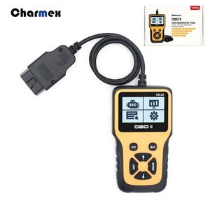 Charmex obd iiスキャナ自動障害検出器obdエンジン故障ライトクリアするコード読書カードディーゼルOBD2スキャナ - Product Image 1