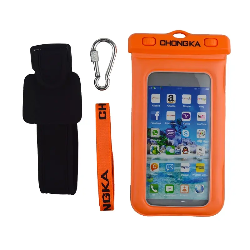 Pvc Waterdichte Mobiele Telefoon Zakken Droog Travelling Custom Gsm Pouch Outdoor Mobiele Telefoon Plastic Zwemmen Reizen Waterdichte Tas