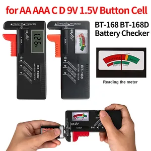 BT-168D Digital Battery Tester LCD-Anzeige AA/AAA/C/D/9V/1,5 V Knopfzellen batterie Checker Volt messen 1/2pcs Produkt-ICs - Product Image 3