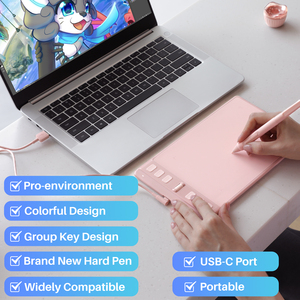Huion inspiroy 2 S professional 8192 רמת ציור דיגיטלי עט גרפי טאבלט טאבלט דיגיטלי נייד עם סטיילוס ללא סוללה