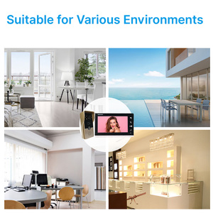 Diseño más vendido Intercomunicador de puerta de 4 cables IP65 Cámara impermeable Sistema de intercomunicación de video Villa de 7 pulgadas para seguridad en el hogar - Product Image 6