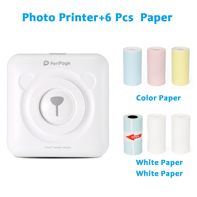 Blanc et 6 Pcs Papier-3