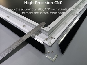 Yinzam 150 Inch ALR PET Crystal <strong>Fixed</strong> <strong>Frame</strong> <strong>Screen</strong>,XY <strong>Screen</strong> Ambient Light Rejecting <strong>Projection</strong> for Xiaomi/VAVA/Sony/Benq/JmGO - Product Image 3