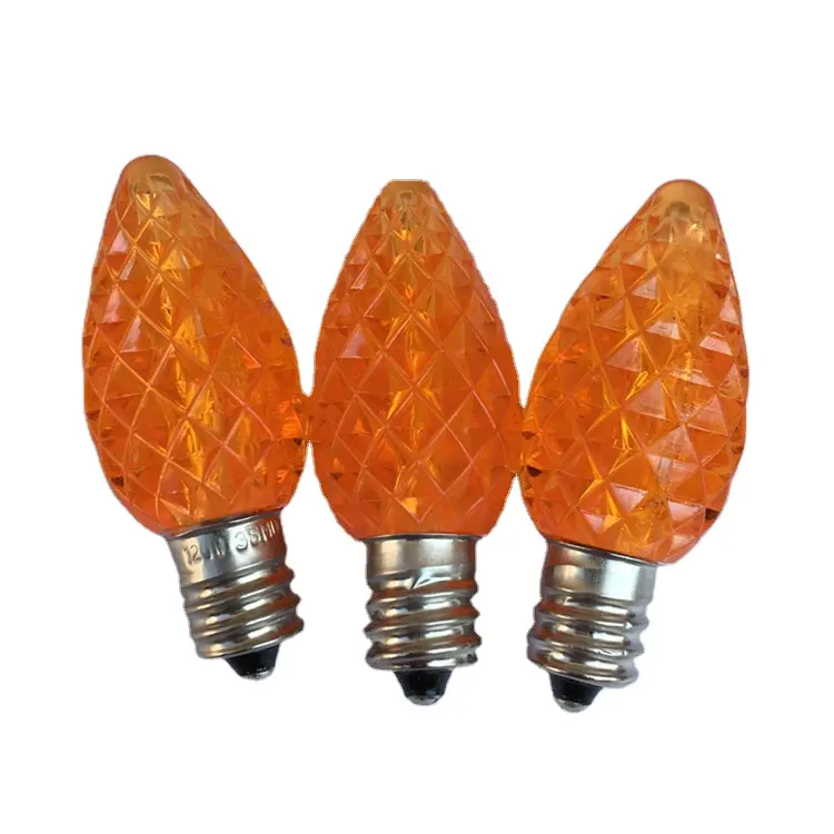 Christmas Light bulbs E12 E14 0.5W 0.8W C7 Faceted led replacement bulbs candle light bulb