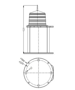 Portable Specialized Flash <strong>Code</strong> Solar Buoy Light <strong>LED</strong> Solar Marine Lantern Channel Warning Light - Product Image 5