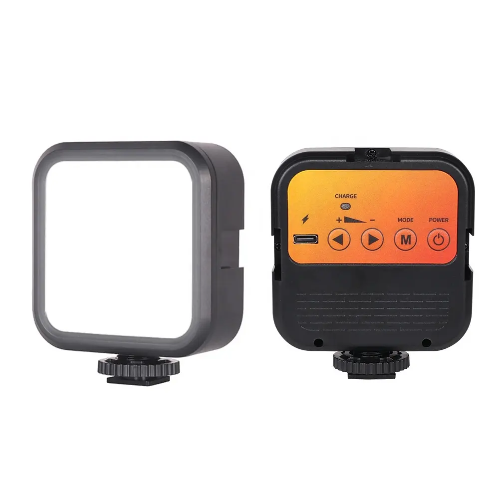 Takenoken lampu kamera Mini LED ponsel, lampu perekam Video Streaming langsung portabel untuk tata rias ponsel