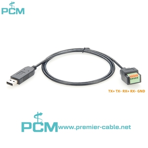 USB to RS485 RS422 Converter USB to 5 Pin <strong>Terminal</strong> <strong>Block</strong> With Push Button RS485 RS422 Cable With FTDI Chip - Product Image 2