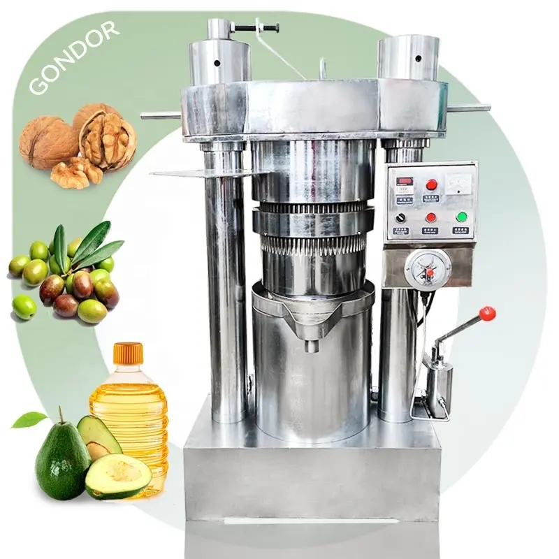 Petite machine manuelle d'extraction de pression d'huile hydraulique pour graines de palmier, macadamia, avacado, soja