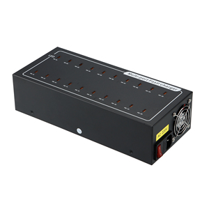 2023ใหม่ผลิตภัณฑ์อิเล็กทรอนิกส์200W 10พอร์ตชาร์จเร็ว QC 3.0 USB สถานีชาร์จที่มีเปลือกเหล็กสำหรับโรงแรมโรงเรียนและอื่นๆ - Product Image 3
