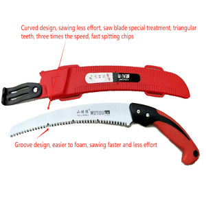 Kavisli Manganese lı çelik hız-enerji tasarrufu bahçe aracı manuel üçgen diş el testeresi için taze ahşap cips testereler kontrollü - Product Image 4