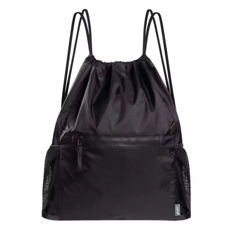 Offre Spéciale nouveau Design boutique poche hommes femmes sacs avec poche à fermeture éclair étanche et porte-bouteille d'eau sac à dos sac à cordon