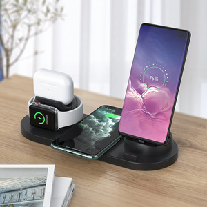 6 in 1 Wireless <strong>Charger</strong> for Apple Mobile Phone Watch Charging Earphone <strong>IQ</strong> 15W 3 in 1 Multiple Function Wireless Magnetic <strong>Charger</strong> - Product Image 3