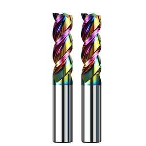 Tungsten katı karbür kare frezeler için alüminyum 3 flüt DLC DLC kaplama freze ahşap için kesici CNC işleme seti - Product Image 1
