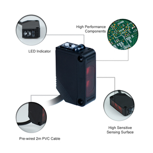 FS30 IP67 NPN PNP Sn 0.3m 12V 24v漫反射光电激光光学接近传感器 - Product Image 5