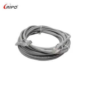 CAT5e CAT6 yuvarlak LAN yama kablosu-UTP/FTP telli/katı 10M/50M/100M bakır ağ Jumper - Product Image 3