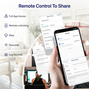 防水アルミドアInfinityスマートロックキーレスエントリーAPP指紋キーとWiFiスマートホームセキュリティソリューション - Product Image 3