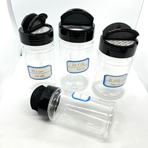 5/6/7/8/<span class=keywords><strong>9</strong></span>/10 Oz מכירה לוהטת ריק מלח שאכר פלסטיק תבלינים בקבוק צנצנות לאריזה/בתפזורת סין עשבי תיבול ותבלינים פלסטיק צנצנות