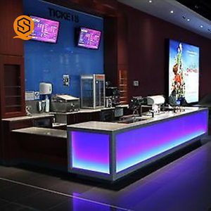 Yapay taş L şekli bar sayacı çok kişilik led ışık çubuğu mobilya logo ile gece kulübü için - Product Image 2