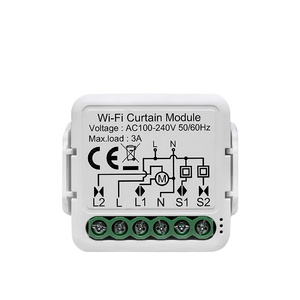 ホームオートメーションシステム100-240VAC TuyaスマートアプリWiFi1CHミニカーテンスイッチモジュール (RF PST-C01なし) - Product Image 1