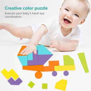 Creative Wooden <strong>Building</strong> <strong>Block</strong> Sets Toy Game for Kids Color <strong>Patterned</strong> Educational Toy