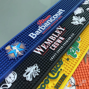 แผ่นรองบาร์ PVC กันลื่นเนื้อนิ่ม,แผ่นรองเบียร์ทำจากยางแบรนด์ตามสั่งพร้อมโลโก้ - Product Image 6