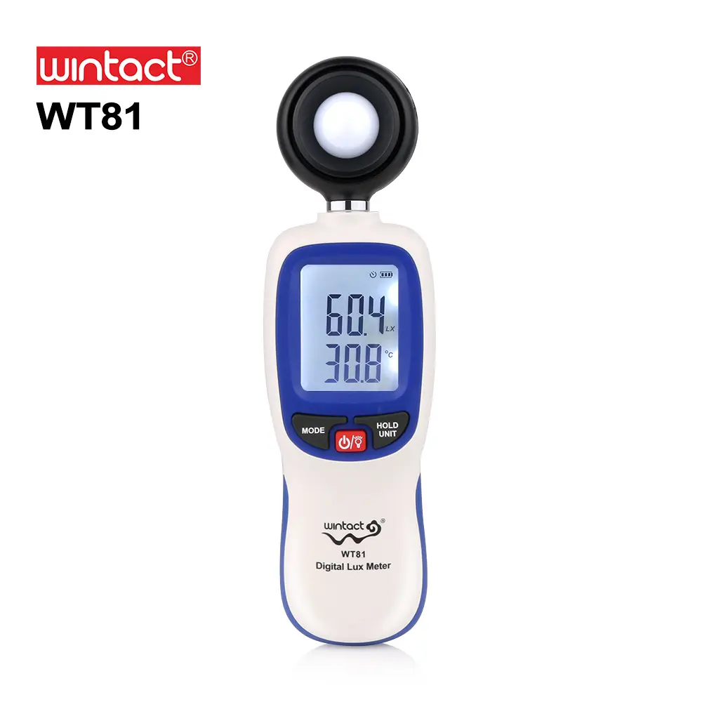 Mini medidor de luz Digital de lujo, equipo de prueba ambiental, tipo manual, iluminómetro, WT81