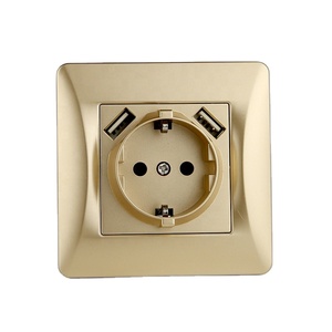 Venta caliente de fábrica Enchufe de pared estándar europeo con interfaz USB A + C Enchufe de interruptor de pared multifuncional - Product Image 6