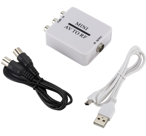Convertidor AV a RF Entrada RCA AV a salida coaxial tipo RF para DVD - Product Image 4