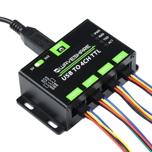 Industrieller USB zu 4CH TTL UART-Konverter serialer Adapter mit mehreren Schutzschaltkreisen kompatibel mit mehreren Systemen