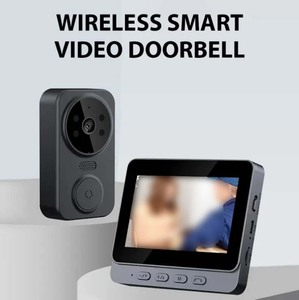 M12 4.3 pollici IPS 2.4G campanello senza fili di interfono visivo intelligente Video ad alta definizione di monitoraggio intelligente campanello intelligente - Product Image 3