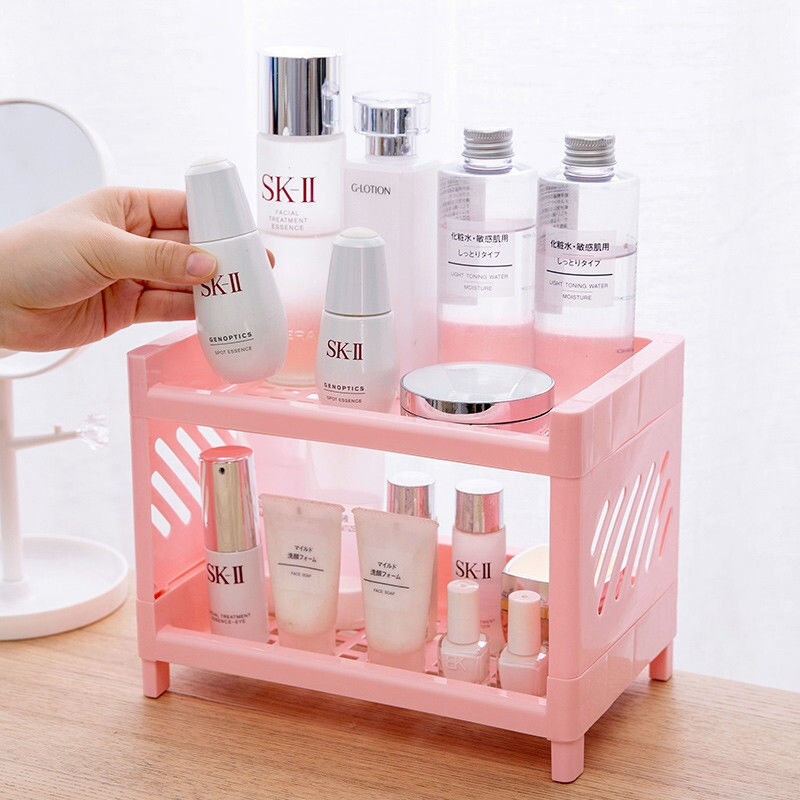 Etagère rose double couche