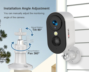 LS Vision กล้อง3MP แบตเตอรี่4G /wifi พร้อมกล้องเครือข่ายปรับเอียงแพนเสียงสองทิศทางมองเห็นในเวลากลางคืน - Product Image 4