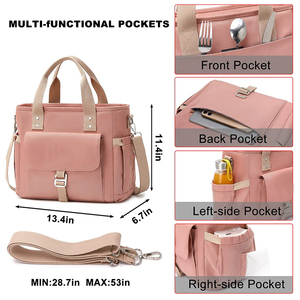 Direct usine grande boîte à lunch à isolation thermique sac isotherme personnalisé avec logo sac à lunch souple en polyester écologique - Product Image 5