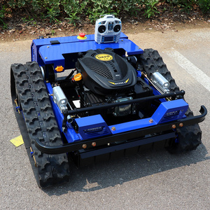 小型クローラー自動芝刈り機ロボット商用多機能リモートコントロールファーム芝刈り機 - Product Image 1