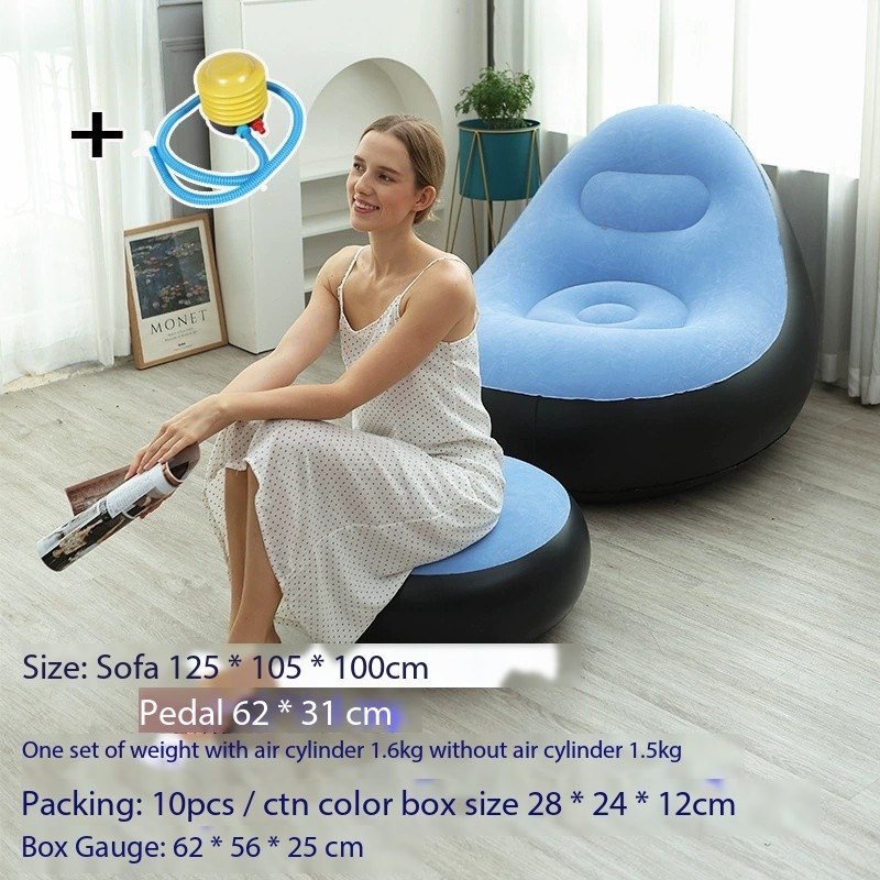 Nouveau bleu ciel + pompe à pied