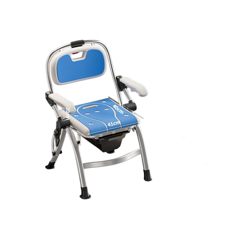 Modèle multifonctionnel bleu avec cuvette de toilette