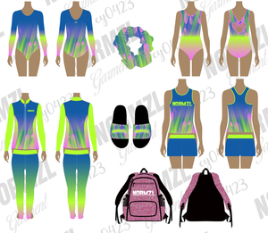 OEM amigo uygulama baskılı özel Rhinestone amigo üniforma ile Spandex Cheer kostüm seti giymek - Product Image 2
