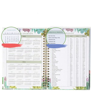 Holesale/ustomized Weekly chedugenda ngnglish alalendar 5 Nepad otaily aily Lanner pirpiral ototebook - Product Image 4