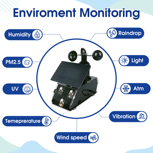 Solar IoT Smart Weather Robot Kit mit 8 Umwelt sensoren STEM DIY Robotics DIY Kit Kompatibel mit für Arduino IDE - Product Image 2
