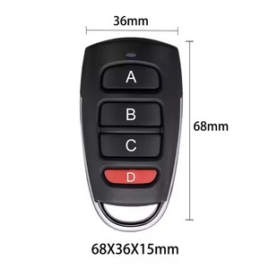 433MHz in metallo senza fili 4 pulsante telecomando 1527 fisso codice di apprendimento telecomando per porta Garage - Product Image 6