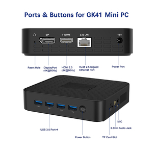 4k@60Hz Fanless Mini PC 12V CPU <strong>Intel</strong> <strong>Pentium</strong> Silver N5030 256GB SATA SSD Mini <strong>Computer</strong> with System Customizable - Product Image 6