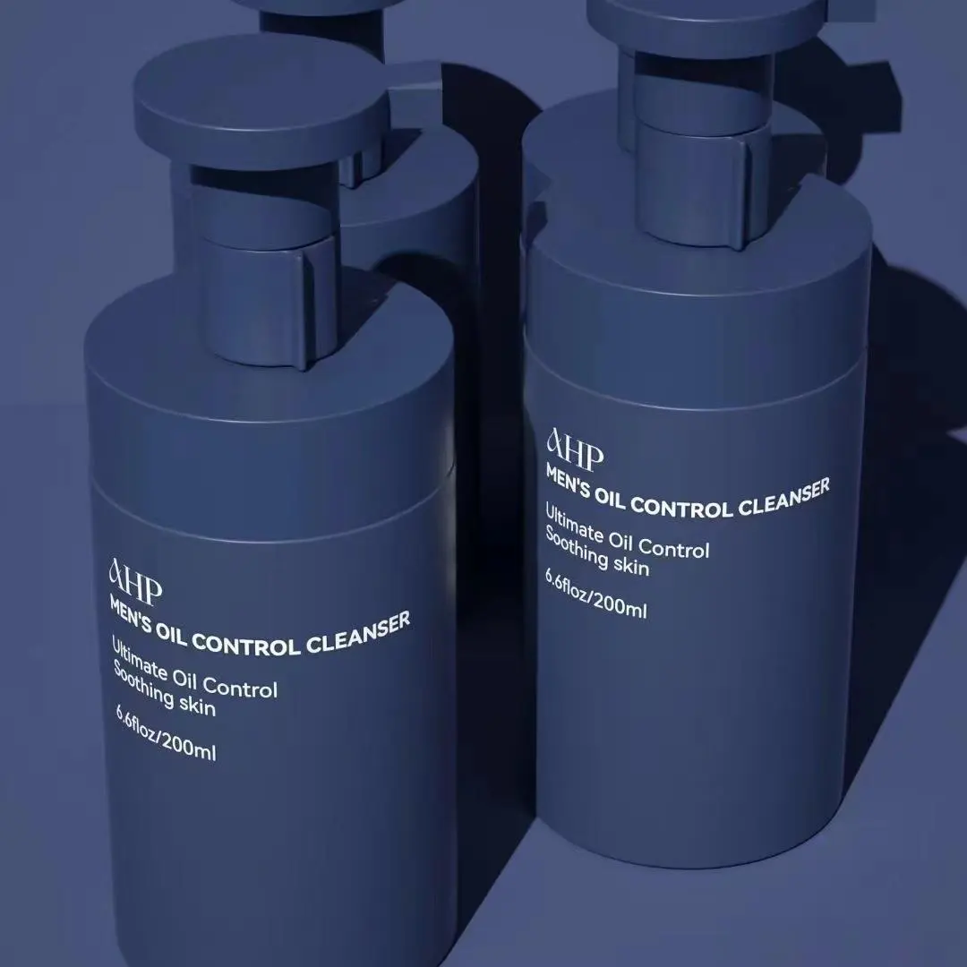 Produk Baru Botol Pompa Busa Lotion Sampo Kemasan Kosmetik Plastik Biru Bulat 200Ml