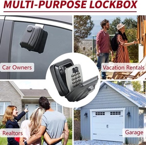 Car Window Button Lock <strong>Box</strong> Sturdy Waterproof Large Capacity Lock <strong>Box</strong> <strong>Anti</strong>-<strong>theft</strong> Devices for Vehicles Portable Car Key Lock <strong>Box</strong> - Product Image 5
