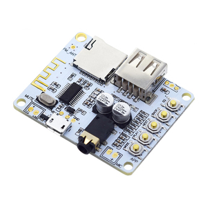 Placa receptora de Audio Bluetooth con ranura para tarjeta TF USB, salida de reproducción de decodificación, módulo de música estéreo inalámbrico de 2, 5V 2,1