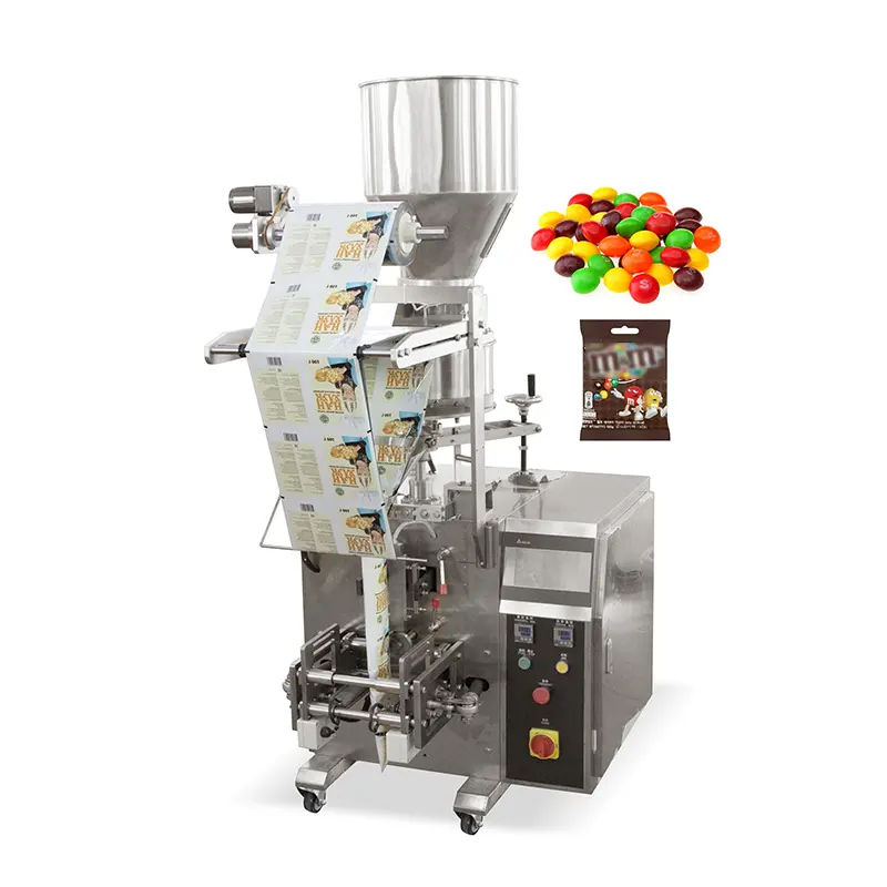 Lunga vita lavorativa in acciaio inossidabile pesatura automatica piccola macchina per imballare lo zucchero caramellato al cioccolato duro