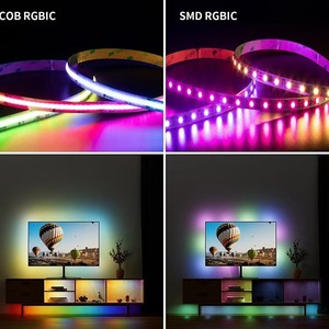 Dijital RGBIC Led COB lambası şeritler 480 576 Leds/metre 10mm su akan Chasing App uzaktan kumanda IP20 WS2811 süslemeleri - Product Image 4