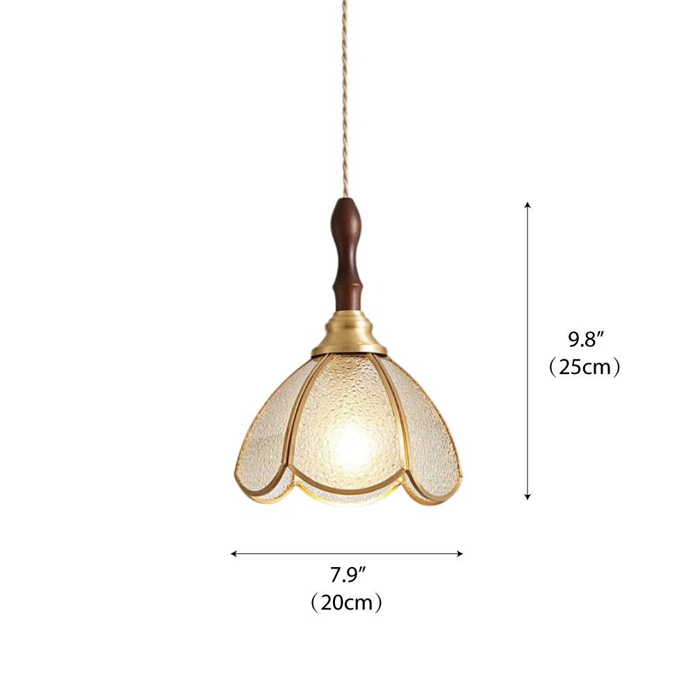 Gold and Opaque glass Model D Dia 20cm x H 25cm