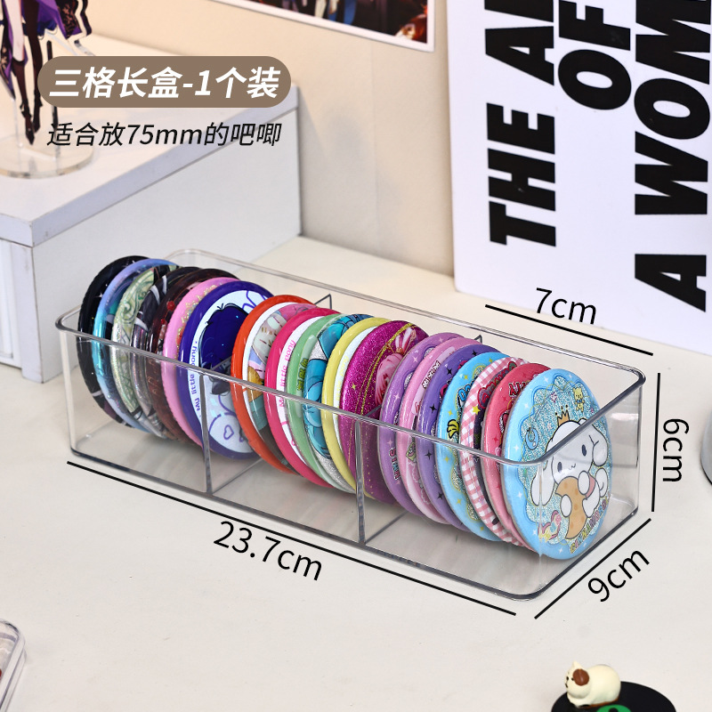 Individual 3-compartment long box