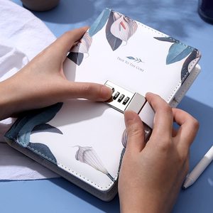 Custom Printing Personalized Diary Daily Refillable Binder <strong>Notebook</strong> <strong>Lock</strong> Password Leather Journals Planner Workbook <strong>Notepad</strong> - Product Image 4