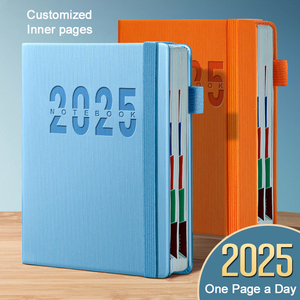 2026 personalizzata A5 copertina in pelle con Logo a 400 pagina diario personale datato calendario da scrivania agenda da tavolo per uso quotidiano Notebook promozionale - Product Image 5